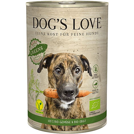 Dog's Love Bio Hunde Nassfutter GREENS mit Gemüse & Obst