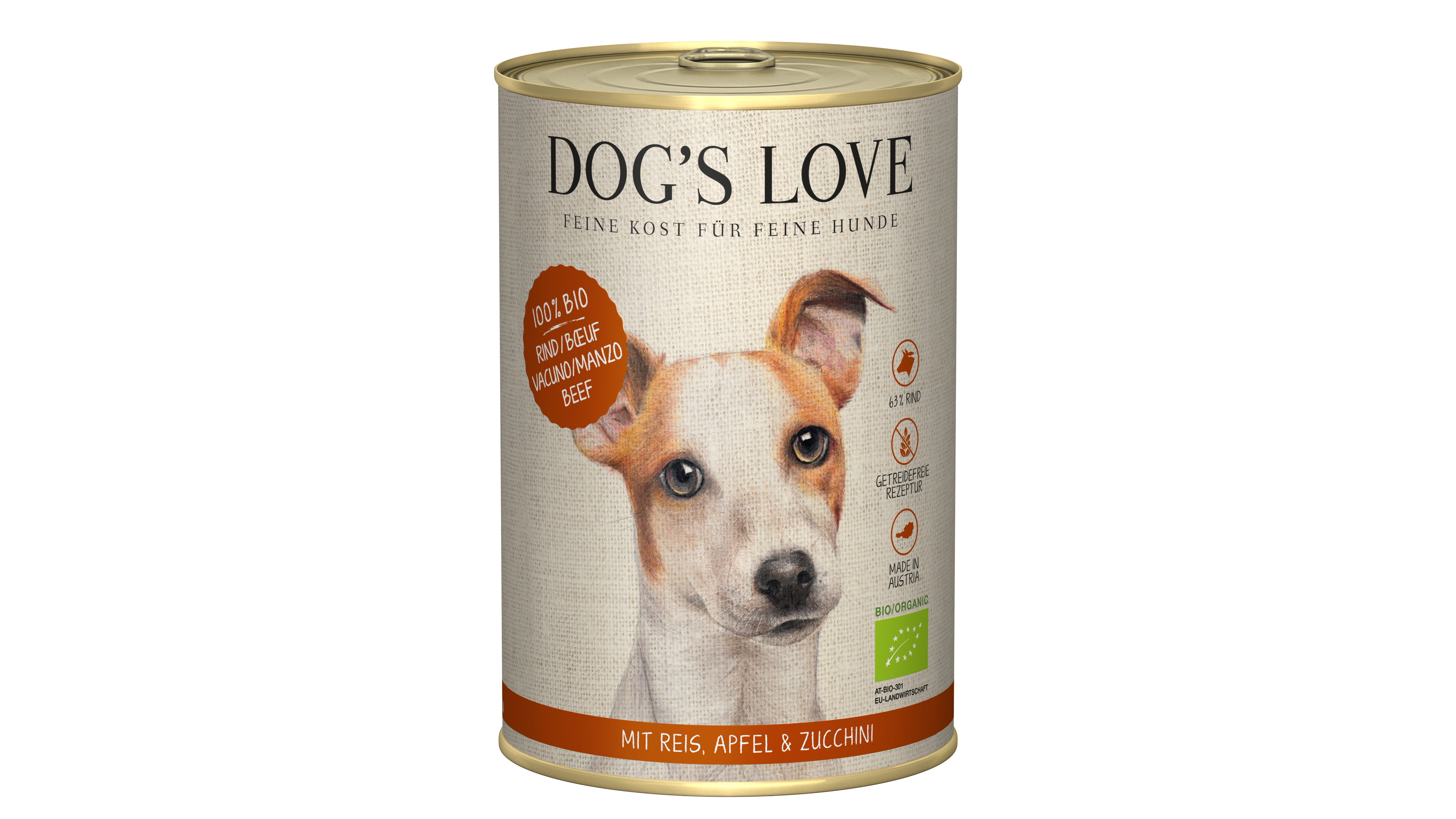 Dog' s Love Bio Nassfutter für Hunde Rind