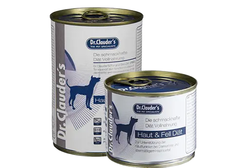 Dr Clauder Nassfutter für Hund Diät FSD Haut & Fell – 400g