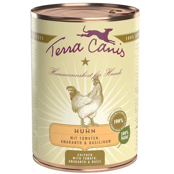 Terra canis Nassfutter für Hunde classic Huhn – 800g