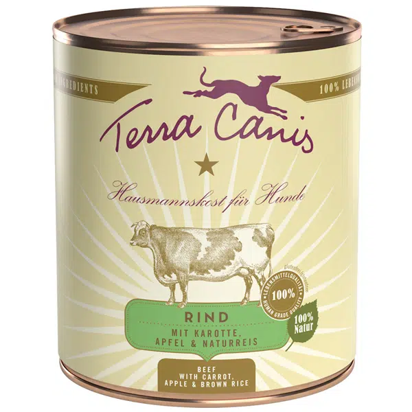 Terra canis Nassfutter für Hunde classic Rind