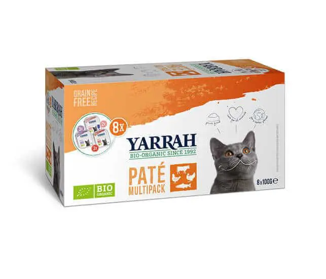 Yarrah Paté Schälchen Bio Menü für Katzen