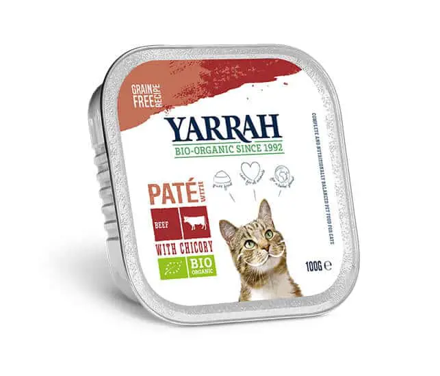 Yarrah Bio Katzen Nassfutter – Pate Rind mit Chicorée