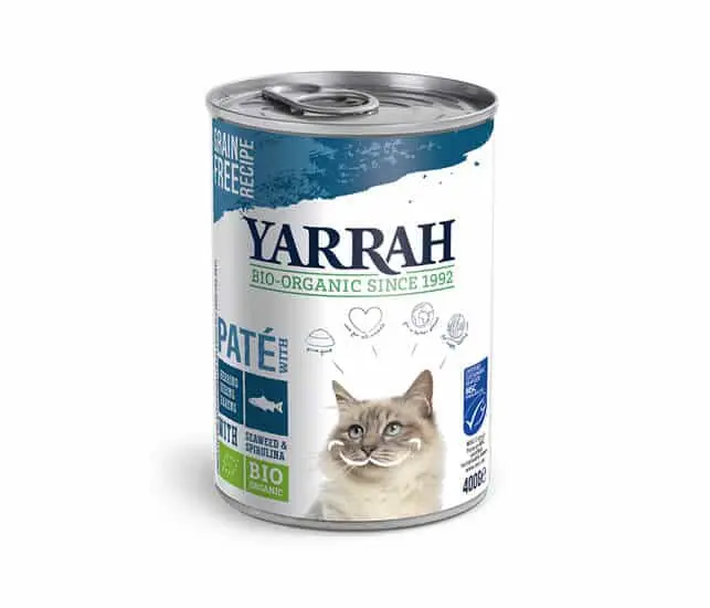 Yarrah Pate Katzenfutter mit Bio Fisch Katzenfutter
