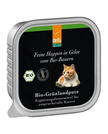Defu Nassfutter für Katzen BIO Grünlandpute in Gelee