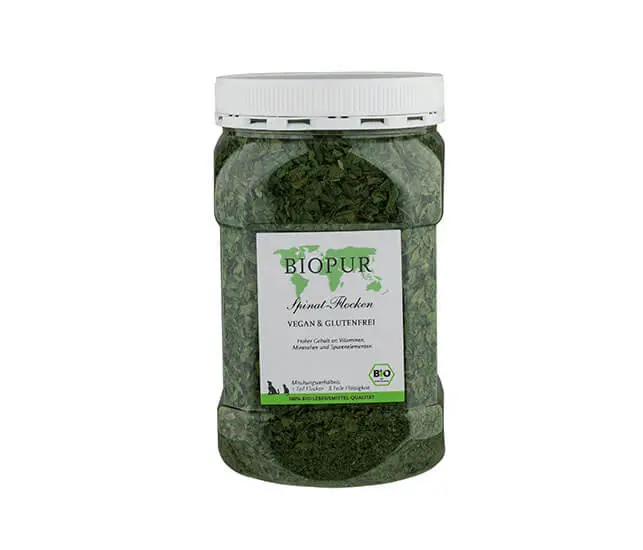 BIOPUR Spinat-Flocken Vegan und Glutenfrei - 70g