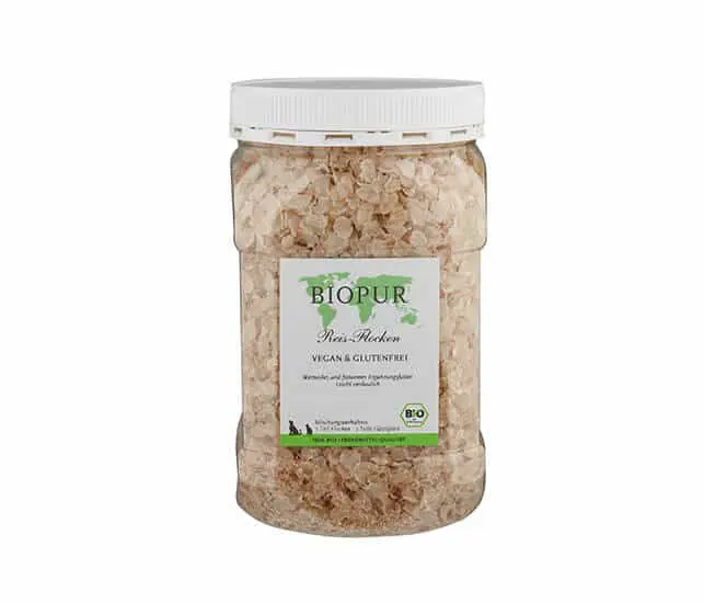 BIOPUR für Hunde und Katzen Bio Reis-Flocken – 1,3kg