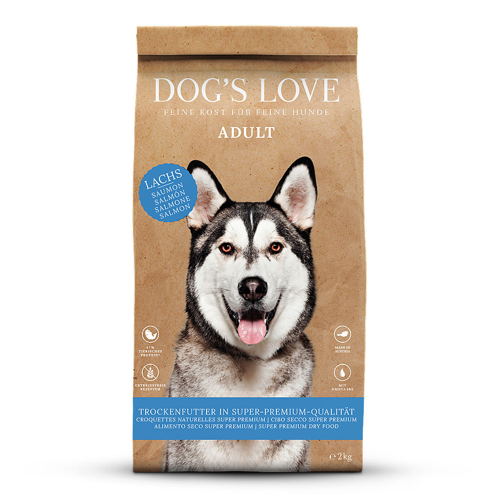 Dog´s Love Trockenfutter für Adult Hunde Lachs