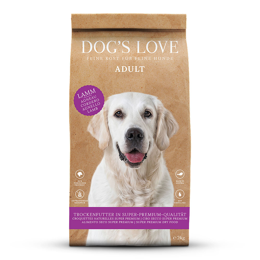 Dog´s Love Trockenfutter für Hunde Lamm