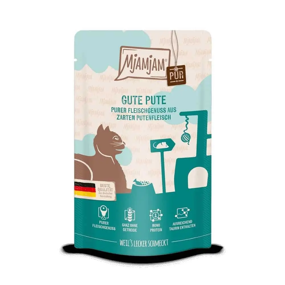 MjAMjAM Katzen Nassfutter purer Fleischgenuss Gute Pute