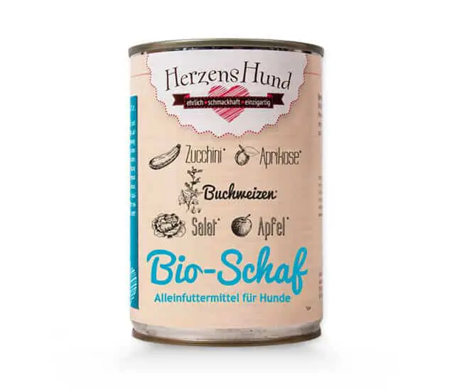 Produktbild von HerzensHund Bio Nassfutter Schaf mit Gemüse - 6 x 800 g