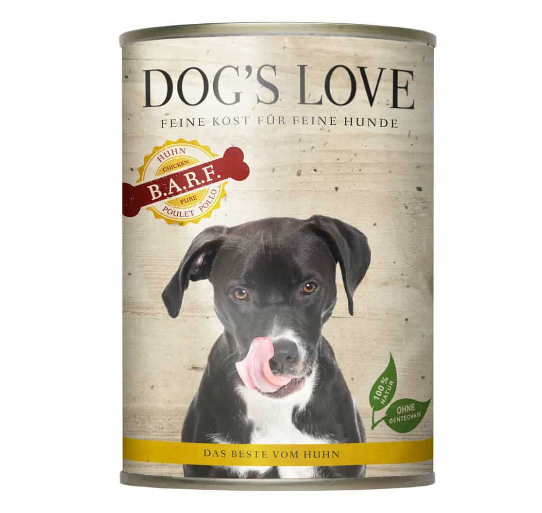 Dog's Love Premium Nassfutter B.A.R.F. - Fleisch Pur - Huhn
