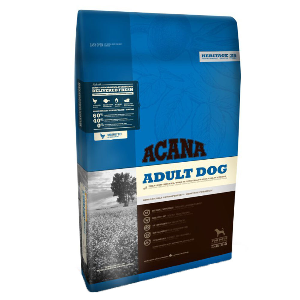 Acana Trockenfutter für Hunde Heritage Dog Adult – Sparpaket: 7 x 2kg