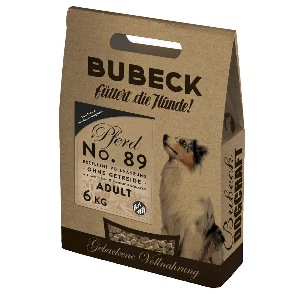 BUBECK - No. 89 Pferdefleisch - getreidefrei - Trockenfutter - 1 kg