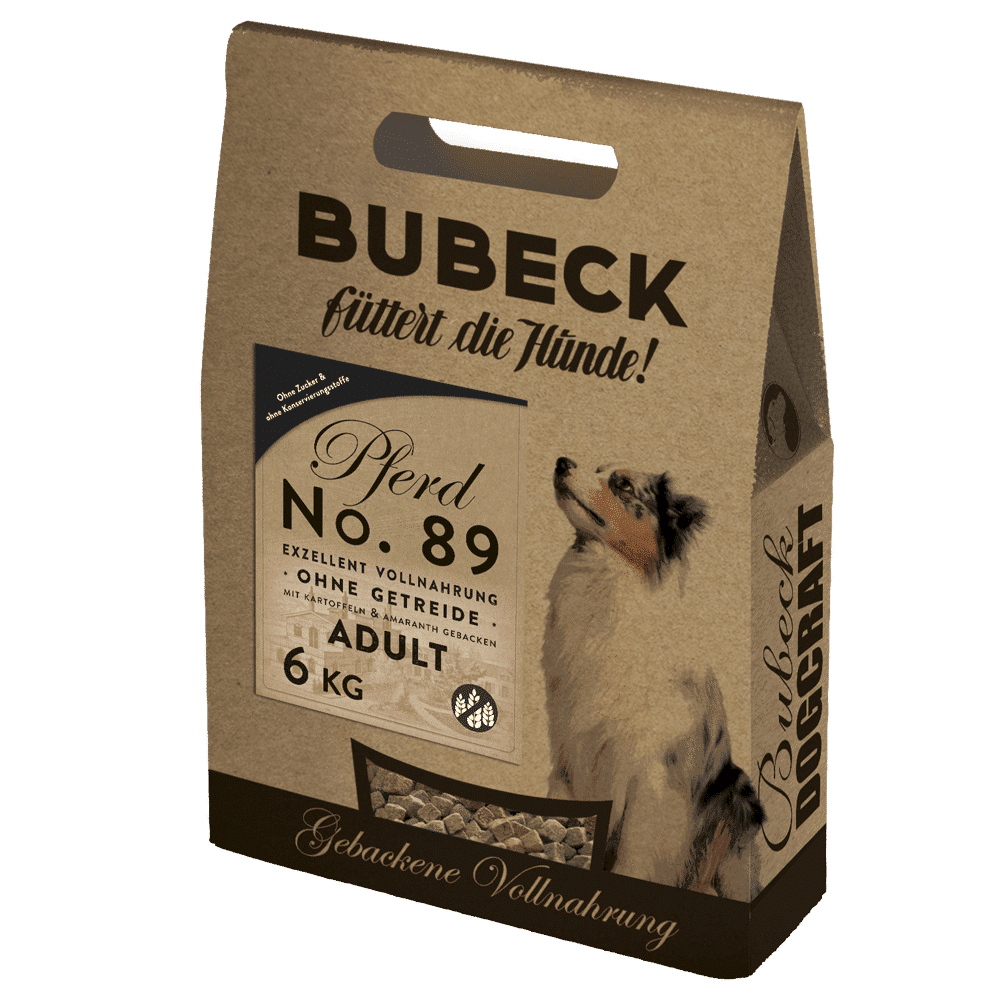 BUBECK - No. 89 Pferdefleisch - getreidefrei - Trockenfutter - 1 kg