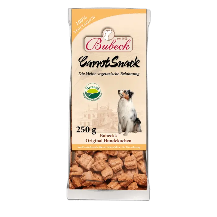 BUBECK Snacks für Hunde HUNDEKUCHEN Carrot Snack