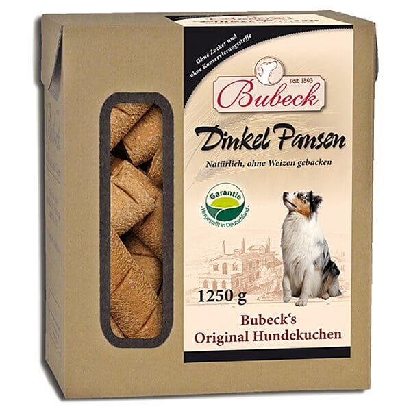 BUBECK Snacks für Hunde HUNDEKUCHEN Die Pansen Brot - 1250g