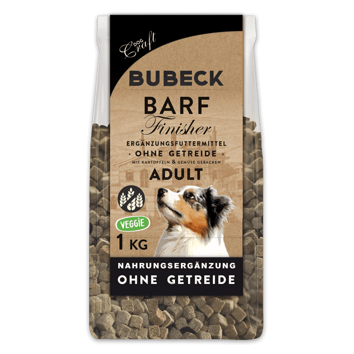 BUBECK Trockenfutter für Hunde- BARF - BUBECK Trockenfutter Fuer HunDe BARF Finisher GetreiDefrei