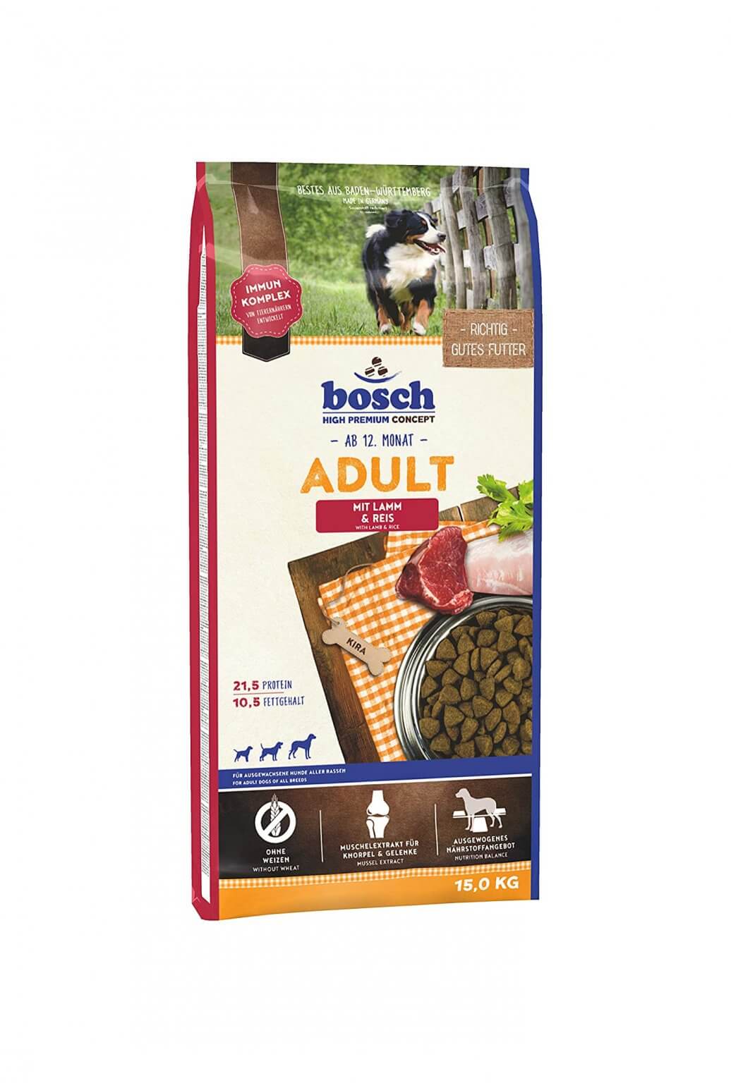 Das beste Trockenfutter für kleine Hunde - Bosch Trockenfutter F%C3%BCr HunDe High Premium Concept HunDenahrung ADult LammReis 1036x1536