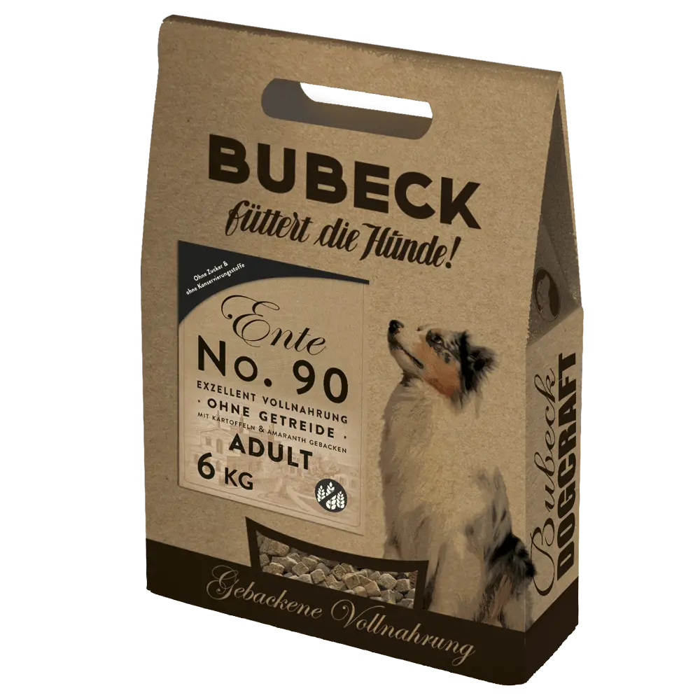 Bubeck - No. 90 Entenfleisch - getreidefrei - Trockenfutter - 1kg