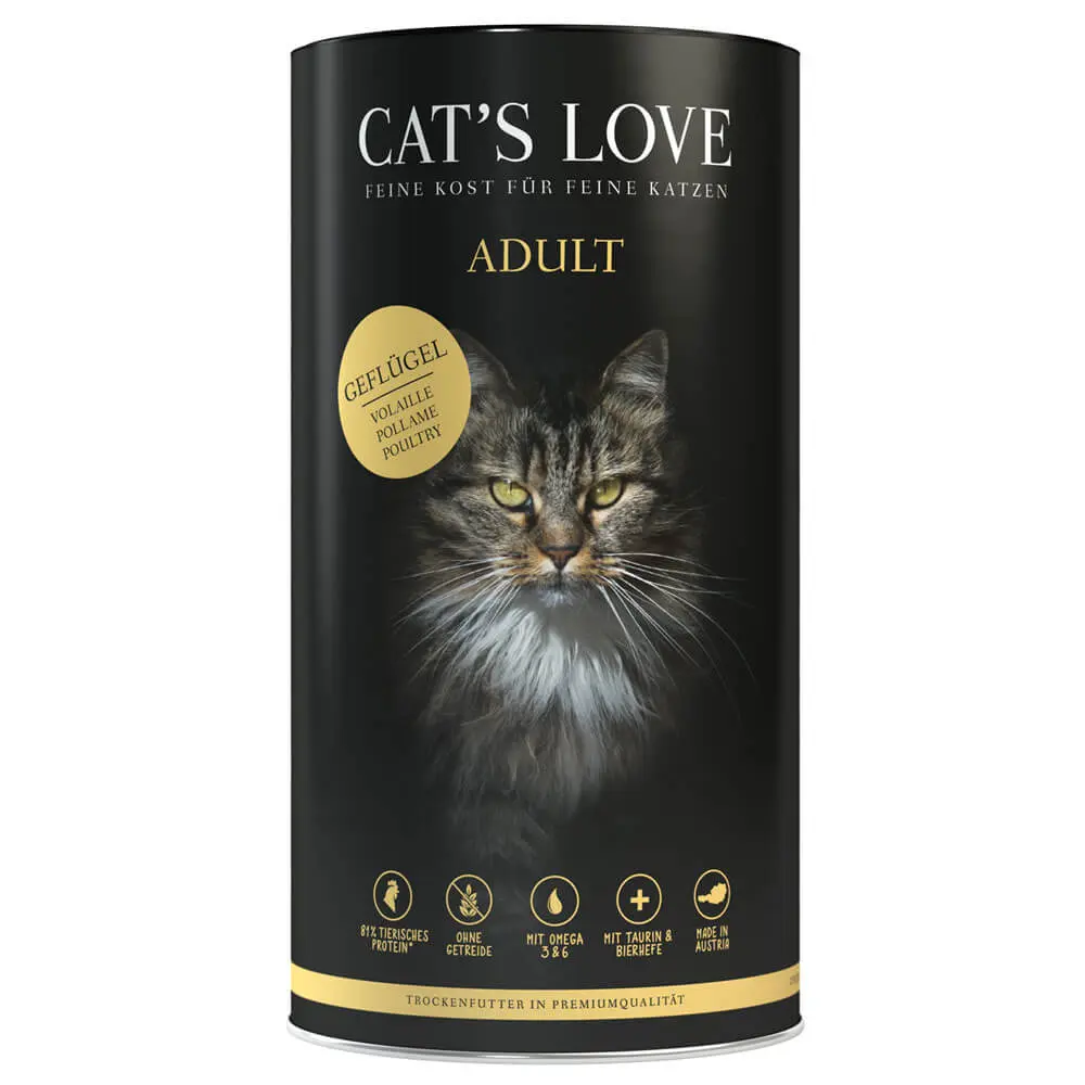 Cat’s Love - Katzen Trockenfutter - Adult Geflügel (getreidefrei)