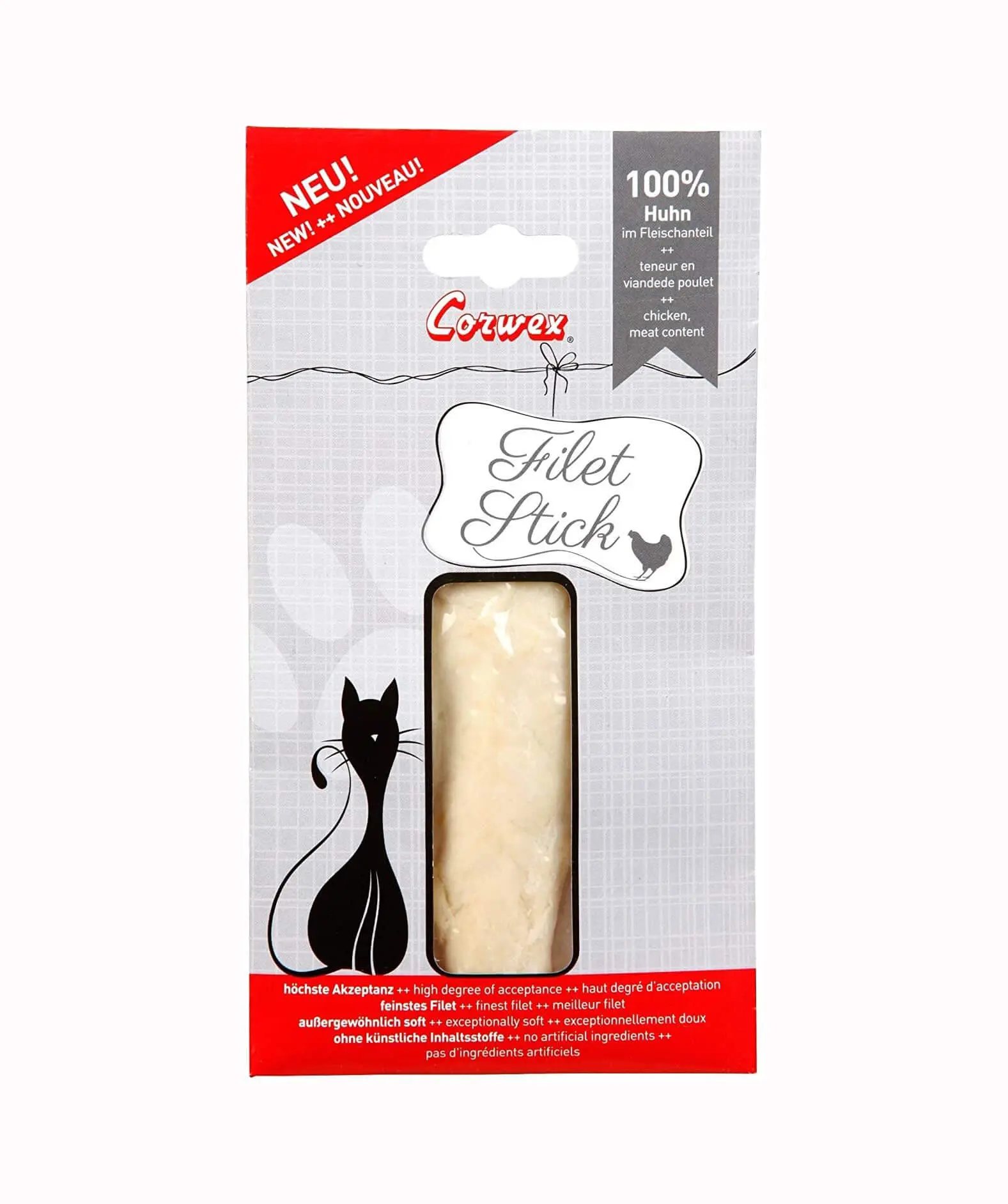 Corwex Snacks für Katzen Filet-Stick Huhn