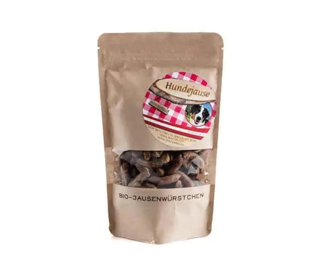 Hundejause Snacks für Hunde BIO Würstchen