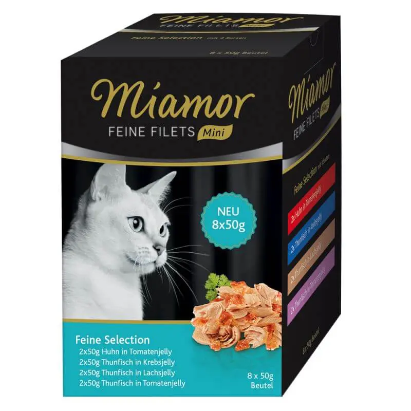 Miamor Katzen Nassfutter Feine Filets Mini Multiboxen Feine Select 8x50g