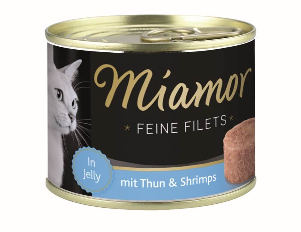 Miamor Nassfutter Feine Filets mit Thunfisch und Shrimps 185g