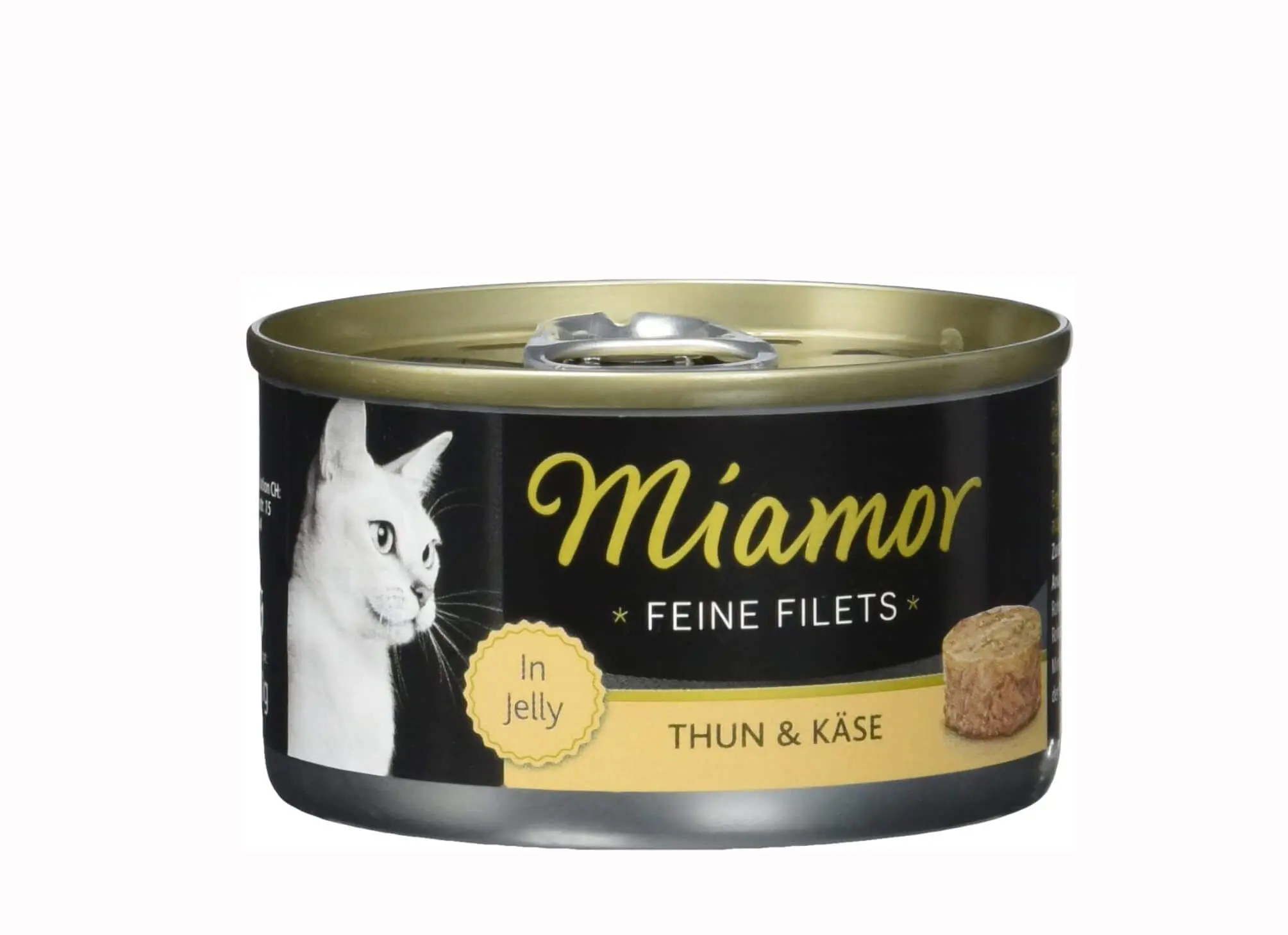 Miamor Katzen Nassfutter Feine Filets Ringpull-Dose Thunfisch und Käse 100g