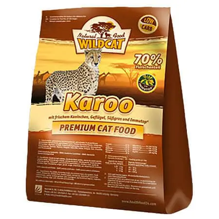 Wildcat Trockenfutter für Katzen Karoo Kaninchen & Geflügel - 500g