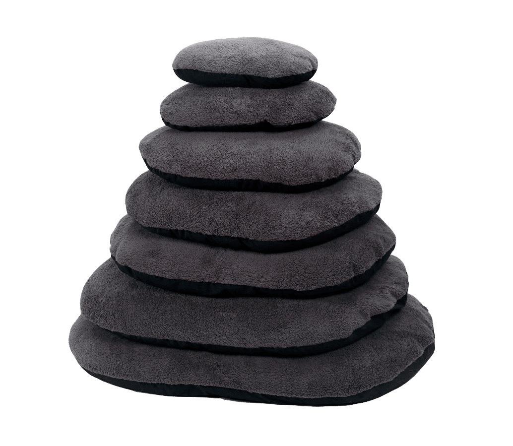 51DN - Sheep - Oval Cushion - Grau/Schwarz - XXL