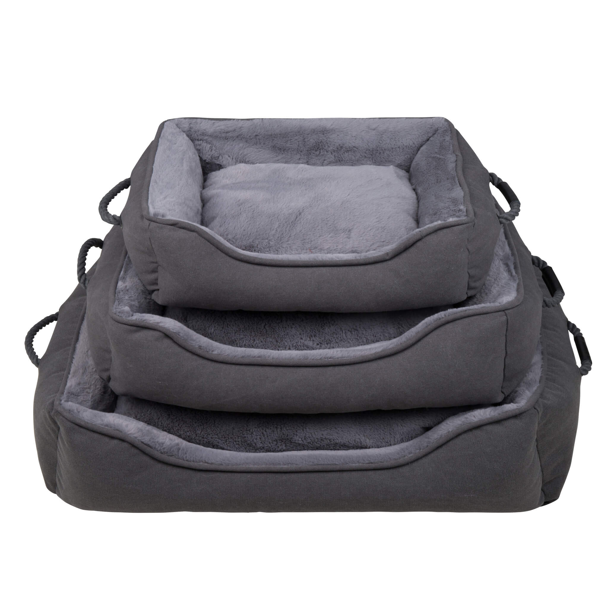 District 70 SNUG Box Bed Hundebett - Grau - Large