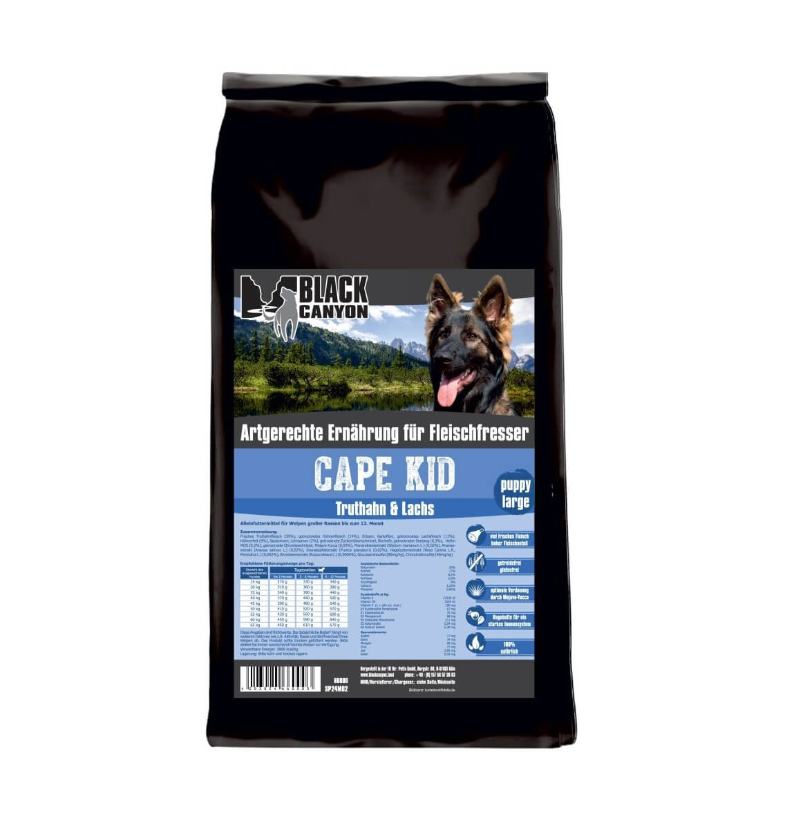Black Canyon Hundetrocken Futter Cape Kid Puppy Large - 1,5kg