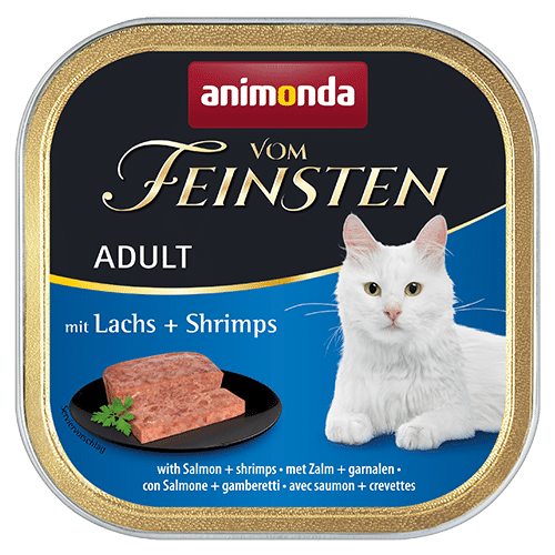 Animonda Feinsten Katzen Nassfutter Aludt mit Lachs & Shrimps 100g