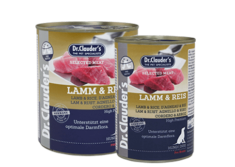 Dr Clauder Nassfutter für Hund Selected Meat Lamm & Reis