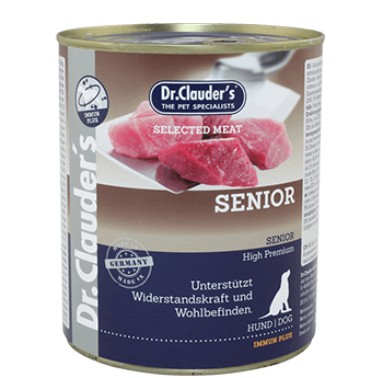 Dr Clauder Nassfutter für Hund Selected Meat Senior 800g