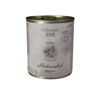 Dr. Clauders Hunde und Katzen Nassfutter BARF Hühnerdieb 800 g