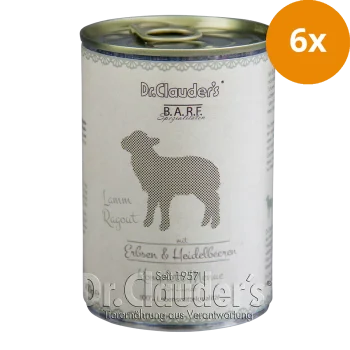 Dr.Clauder’s BARF Komplettmenü Lammragout 6 x 400g