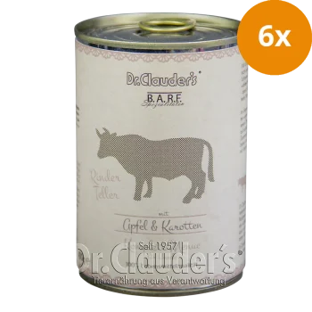 Dr.Clauder’s BARF Komplettmenü Rinderteller 6 x 400g