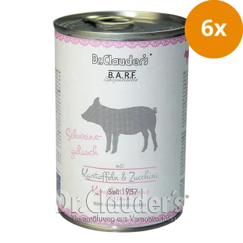 Dr.Clauder’s BARF Komplettmenü Schweinegulasch 6 x 400g
