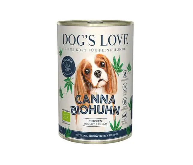 Dog`s Love Bio Canna Nassfutter für Hunde Huhn mit Hanf