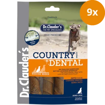 Dr. Clauder Dog Snack Country Dental Snack Ente Medium Breed 120g