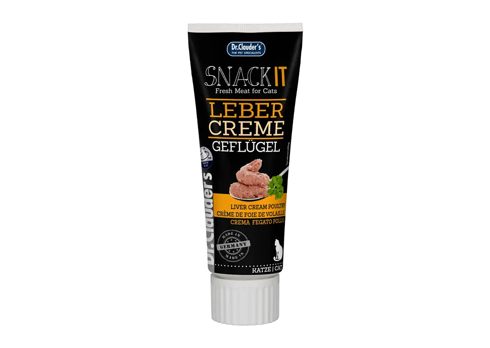 Dr Clauder Katzen Snack IT Leber Creme Geflügel 75 g