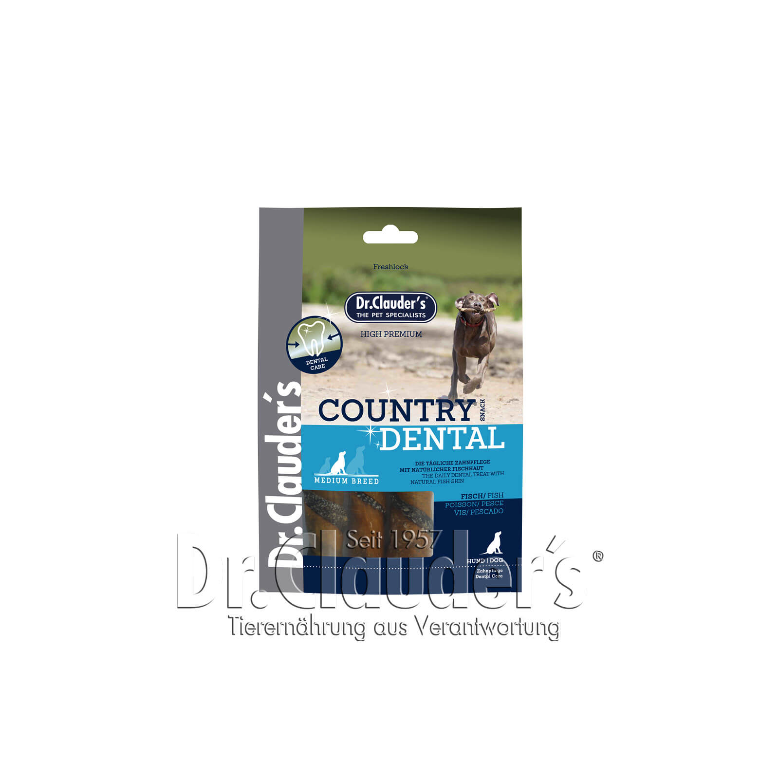Dr Clauder Country Dental Snack Fisch - Medium Breed