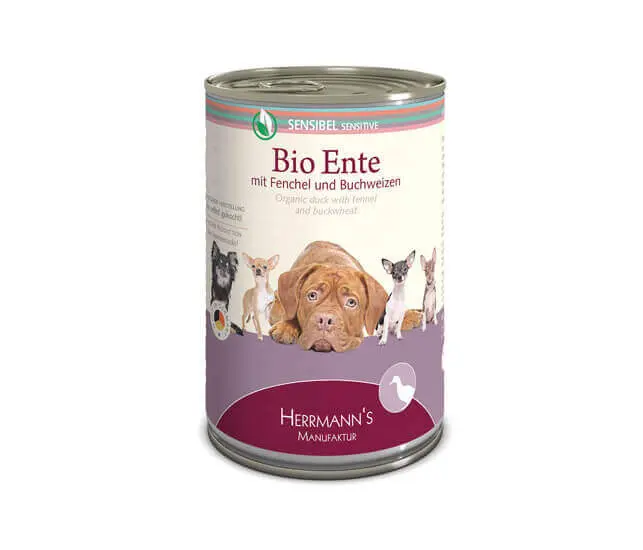 Herrmanns BIO Ente Nassfutter für Hunde - 400g
