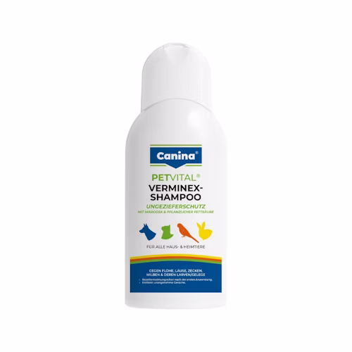 Canina Petvital Verminex Shampoo 250ml Hund und Katze Flöhe Läuse Zecken Milben - Image 5