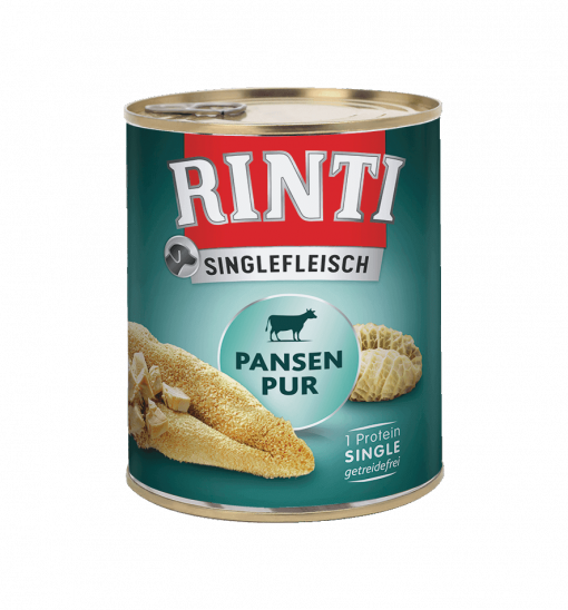 Günstig online kaufen Rinti Singlefleisch Nassfutter für Hunde Pansen Pur