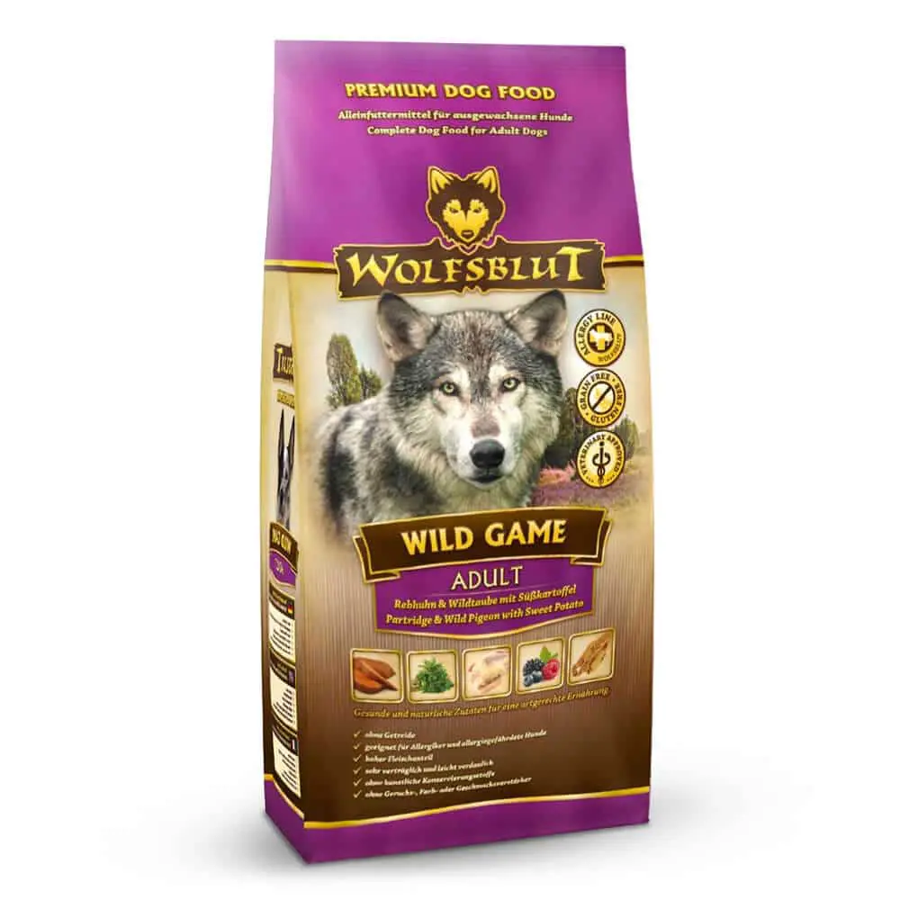 Wolfsblut Trockenfutter für Hunde Wild Game Adult - Wildvogel mit Süßkartoffel - 500g