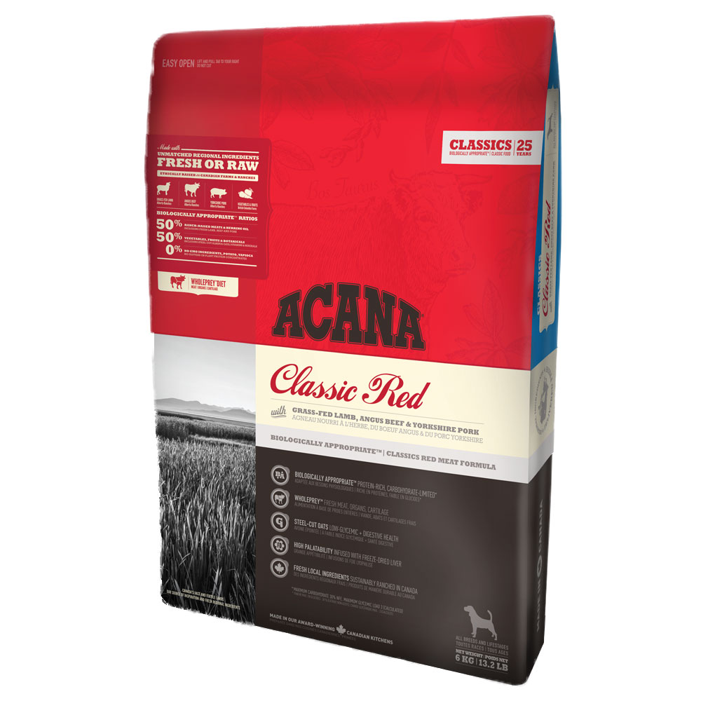 Acana Trockenfutter für Hunde Classics- Classic Red – 6kg